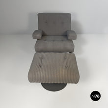 将图片加载到图库查看器,Armchair and pouf by Eugenio Gerli for Tecno, 1960s