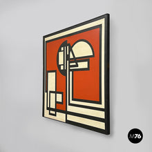 Load image into Gallery viewer, Geometric painting by Giuseppe Minoretti, 1970
