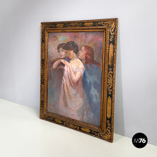 画像をギャラリービューアに読み込む, Painting with finely crafted wooden frame, 1800-1900s