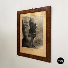 Charger l'image dans la galerie, Charcoal painting of Beaumarchais, mid 1800s