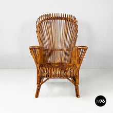 Load image into Gallery viewer, Rattan armchair by Antonio Dal Vera, 1960s