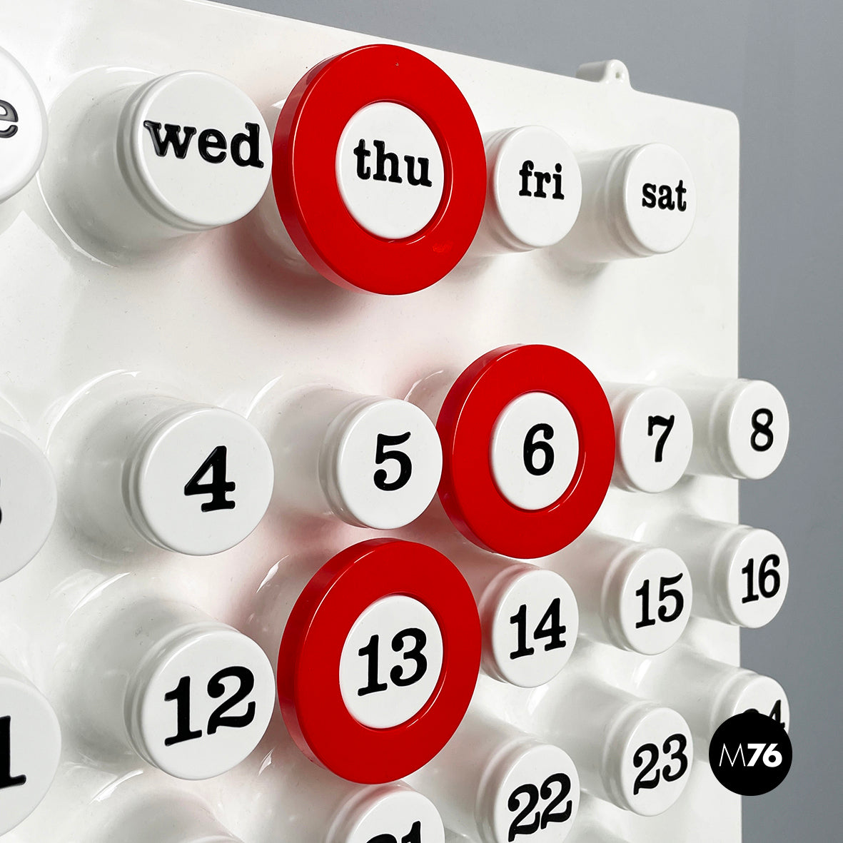 Red rings for the perpetual wall calendar by Ring A Date Red rings for the perpetual wall calendar by Ring A Date
