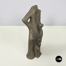 画像をギャラリービューアに読み込む, Sculpture in dark grey terracotta by Edmondo Cirillo, 1968