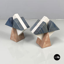 Load image into Gallery viewer, Geometric marble sculptures, 1980s