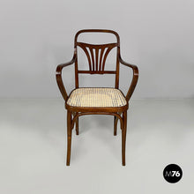 Load image into Gallery viewer, Chair in wood and straw, 1930s