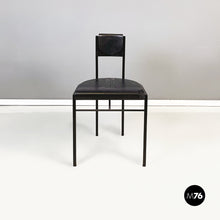 将图片加载到图库查看器,Black rubber and metal chair by Zeus, 1990s