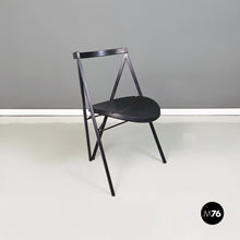 Charger l'image dans la galerie, Black rubber and metal chair by Zeus, 1990s