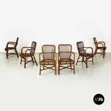 Load image into Gallery viewer, Armchairs in bamboo, 1960s