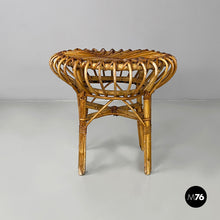 画像をギャラリービューアに読み込む, Stool in rattan, 1960s