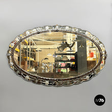 Load image into Gallery viewer, Wall mirror with acid etchings, early 1900s