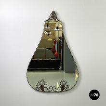 画像をギャラリービューアに読み込む, Wall mirror with iron curl details, 1960s