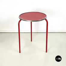 画像をギャラリービューアに読み込む, Coffee table in red metal, 1980s