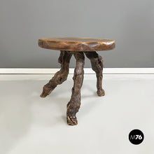 Load image into Gallery viewer, Rustic coffee table in wood and branches, 1950s