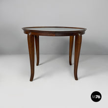 Charger l'image dans la galerie, Coffe table in wood and glass, 1930s