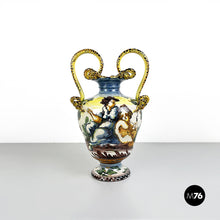 画像をギャラリービューアに読み込む, Handcrafted Albisola vase in ceramic, 1900s
