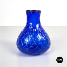 画像をギャラリービューアに読み込む, Red and blue Murano glass vase by Venini, 1990s