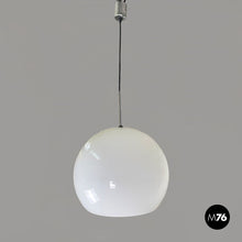 Load image into Gallery viewer, Opaline glass chandelier, 1960s
