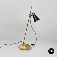 将图片加载到图库查看器,Brass and onyx table lamp LTA1 Sasso by Luigi Caccia Dominioni for Azucena, 1950s