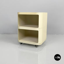 将图片加载到图库查看器,White plastic modular chest of drawers by Anna Castelli for Kartell, 1970s