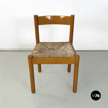 Load image into Gallery viewer, Wood and wicker chairs Bermuda by La Rinascente, 1960s