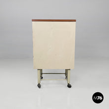 Load image into Gallery viewer, Metal chest of drawers with casters, 1950s