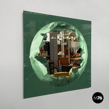 画像をギャラリービューアに読み込む, Wall mirror by Ugo Nespolo for Rimadesio, 1980s