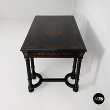 Load image into Gallery viewer, Inlaid wooden desk, mid-1800s