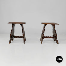 Load image into Gallery viewer, Wooden stools, late 1800s