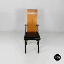 Load image into Gallery viewer, Wooden and brass chairs by Pierre Cardin, 1980s