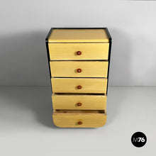 Load image into Gallery viewer, Chest of drawers in light and black wood, 1930s