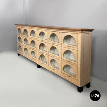 Carica l'immagine nel visualizzatore di Gallery, Chest of drawers in wood and glass, 1930s