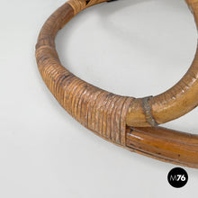 画像をギャラリービューアに読み込む, Rattan armchair Tre Cerchi by Tito Agnoli for Bonacina, 1960s