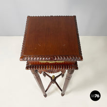 画像をギャラリービューアに読み込む, Wooden high column with brass details, 1940s