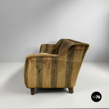 Charger l'image dans la galerie, Striped velvet sofa, 1930s