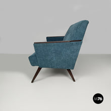 Charger l'image dans la galerie, Green velvet sofa, 1950s