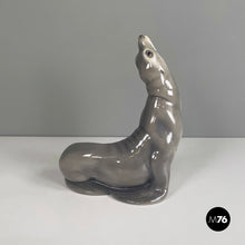 将图片加载到图库查看器,Ceramic sculpture of a sea lion by Urbano Zaccagnini, 1920s