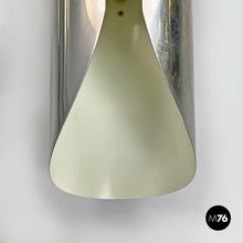 画像をギャラリービューアに読み込む, Cylindrical wall lamps in chromed metal, 1970s