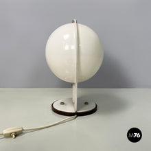 画像をギャラリービューアに読み込む, Table lamp in white plastic, 1970s