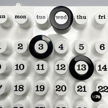 Charger l'image dans la galerie, Black rings for the perpetual wall calendar by Ring A Date, 2020s