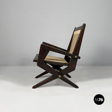 Charger l'image dans la galerie, Wood and straw armchairs, 1940s