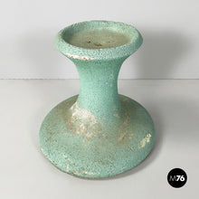 Load image into Gallery viewer, Pot holder in aqua green concrete, 1950s