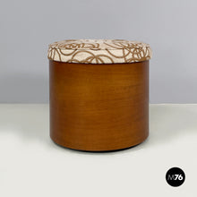 画像をギャラリービューアに読み込む, Round pouf by Pozzi, 1960s