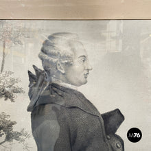Charger l'image dans la galerie, Charcoal painting of Beaumarchais, mid 1800s