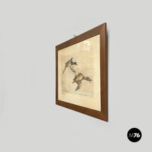 Carica l'immagine nel visualizzatore di Gallery, Painting of ducks on paper, 1960s