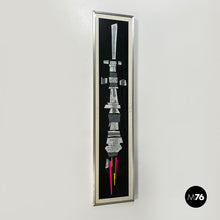 画像をギャラリービューアに読み込む, Silk-screen print with collage Macchina Impossibile by Bruno Munari, 1970s