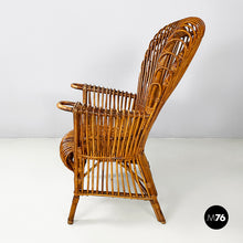 Load image into Gallery viewer, Rattan armchair by Antonio Dal Vera, 1960s