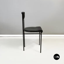 将图片加载到图库查看器,Black rubber and metal chair by Zeus, 1990s