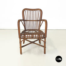 Load image into Gallery viewer, Armchairs in bamboo, 1960s
