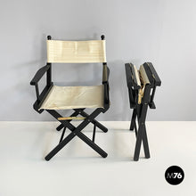 画像をギャラリービューアに読み込む, Folding director's chairs by Calligaris, 1990s