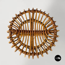 画像をギャラリービューアに読み込む, Stool in rattan, 1960s